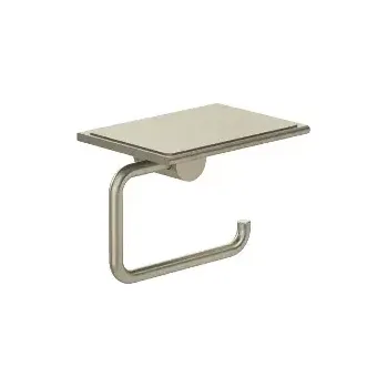 Kludi Vela R Držák toaletního papíru s poličkou, kartáčovaný nikl, 58971N5