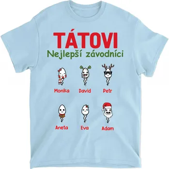 Tričko - Tátovi nejlepší závodníci - Až 6 dětí Tričko / Růžová / 3XL
