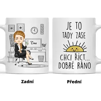 Hrnek - Dobré ráno Růžová