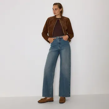 Dámské džíny Reserved - Džíny wide leg - modrá - 769FZ-55J - 769FZ-55J-40