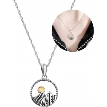 Náhrdelník Stříbrný náhrdelník řetízek pro ženy s přívěskem nahoře stříbro o ryzosti 925