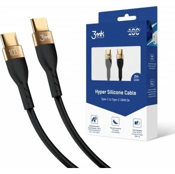 Datový kabel Kabel 3mk USB typ C - USB typ C 2 m černý