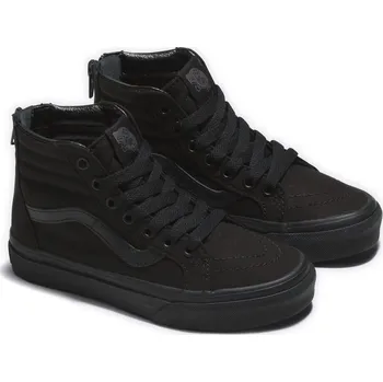 Chlapecká obuv tenisky juniorské VANS UY SK8-Hi Zip (POP CHECK) KIDS BLACK/BLACK - 27,5