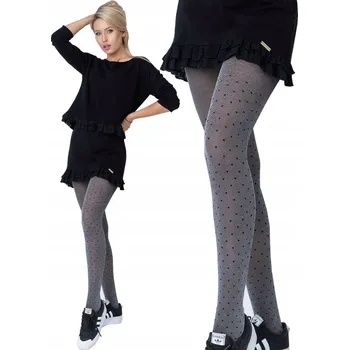 Dámské punčochy Vzorované Punčocháče Knittex CORAZON 50den multicolor Melange velikost 2