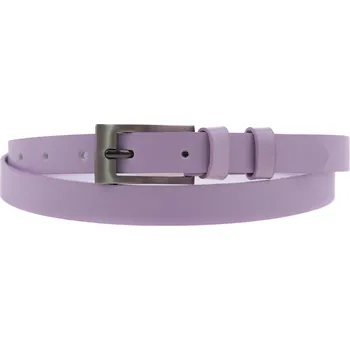 Opasek Dámský úzký kožený opasek Špongr 20069 lila Velikost = obvod pasu (cm): 70 cm