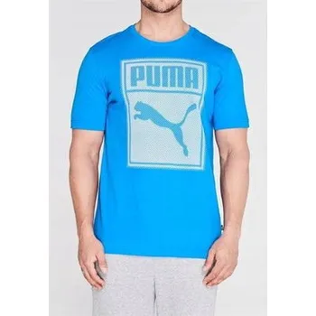 Puma pánské tričko modré Box QT, Velikost S