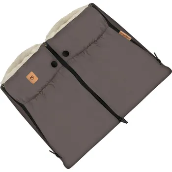 Příslušenství pro přepravu dětí Rukávník na kočárek Zaffiro Taupe – ovčí vlna, pohodlí v zimě