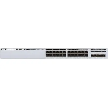 Síťový prvek Cisco Catalyst 9300L - Network Essentials - přepínač - L3 - řízený - 24 x 10 100 1000 (UPOE) + 4 x 10 Gigabit SFP+ (uplink) - Lze montovat do rozvaděče - UPOE (880 W) - s 10 let Network Essentials
