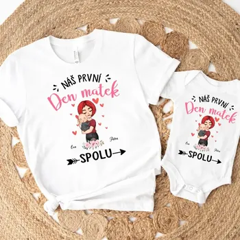 Set pro maminku a miminko - Náš první den matek spolu 3XL / 3-6m