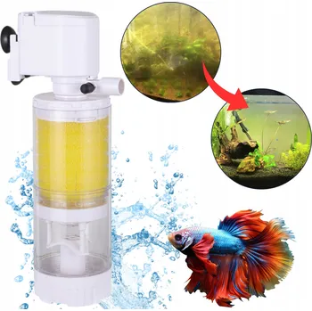 Akvarijní filtr VNITŘNÍ AKVARIJNÍ FILTR PROFESIONÁLNÍ HOUBOVÝ s rotorem 20W 1000L/h