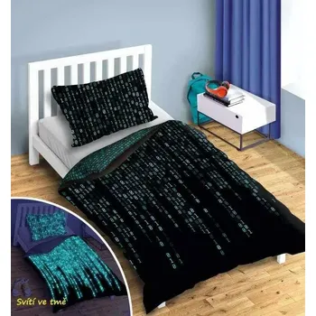 Povlečení Svítící povlečení MATRIX – oboustranné, 100% bavlna 140×200 / 70×80 cm (NOVINKA 2025)