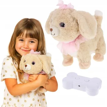 plyšák INTERAKTIVNÍ PEJSEK NA DÁLKOVÉ OVLÁDÁNÍ - CHODÍ, SEDÍ, HÝBE HLAVOU A OCÁSKEM