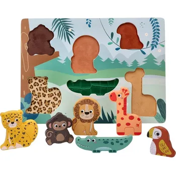 Puzzle Dotyková skládačka 3D Zvířata ze safari