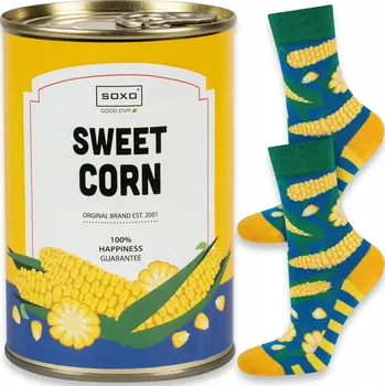 Dámské ponožky Dámské ponožky SOXO v konzervě kukuřice