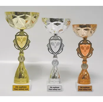 Tenis poháry 519-AFS023 Zde napište text na štítky a součet zadejte do košíku. Více informací viz.POPIS v dolní části.