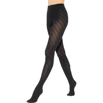 Dámské punčochy Dámské vzorované silonky Gatta Loretta 156 3 černá 50Den velikost 154-166