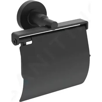 Ideal Standard IOM Držák toaletního papíru s krytem, hedvábná černá, A9127XG