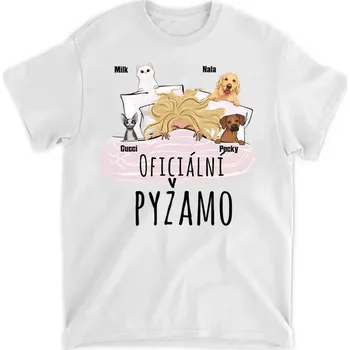 Tričko - Oficiální pyžamo 1 - až 4 mazlíčků Tričko / Bílá / L