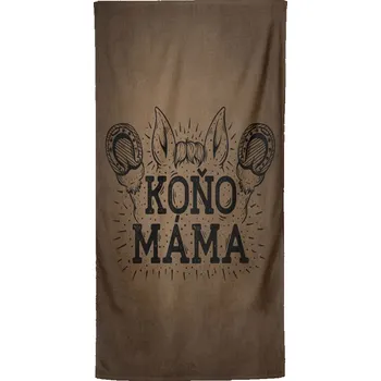 Osuška 140 x 70 cm - Koňo - máma