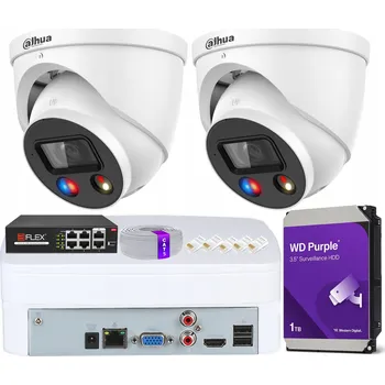 Bezpečnostní kamera Sada monitoringu: 2 kopulovité kamery 5Mpx WizSense Dual DAHUA + 1TB disk