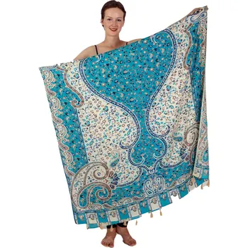 Šála Sarong / pareo / plážový šátek Tabriz Blue, Sittar.cz
