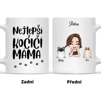 Hrnek - Kočičí máma Chubi Růžová