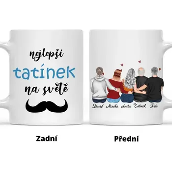 Hrnek - Tatínek a Dcera a syn 2 Červená