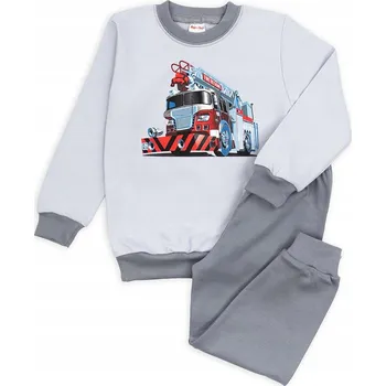 Chlapecké pyžamo Chlapecké šedé pyžamo hasičské auto Tup Tup, vel. 92