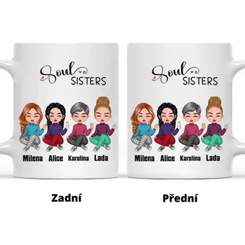 Hrnek - Sisters forever Bílá