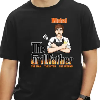 Tričko - Grill father Tričko / Bílá / S