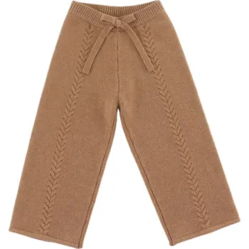 DONSJE AMSTERDAM Dívčí merino kalhoty Sulien "Hazelnut" Donsje VELIKOST: 8-9 let