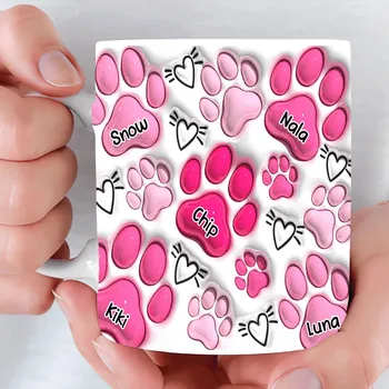 Hrnek - Moji mazlíčci přátelé 3 - Až 5 mazlíčků Modrá