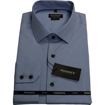 Pánská košile Pánská košile s dlouhým rukávem - střih SLIM - vzor F906 - 38