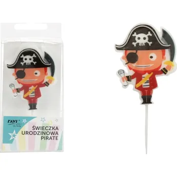 Dortová svíčka Narozeninová SVÍČKA na dort PIRÁT pirátské DOBRODRUŽSTVÍ