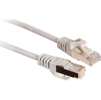 Síťový kabel PATCHCORD KROUCENÁ DVOJLINKA GETFORT CAT.5E FTP 0,25m šedý