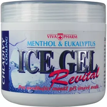 Masážní přípravek VIVACO Ice gel s eukalyptovým olejem a mentholem VIVAPHARM 500 ml