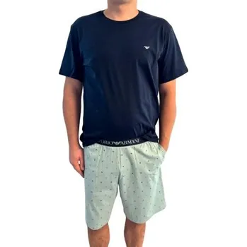 Pánské pyžamo Pánské pyžamo Emporio Armani EM000400 AF14994 modrá M