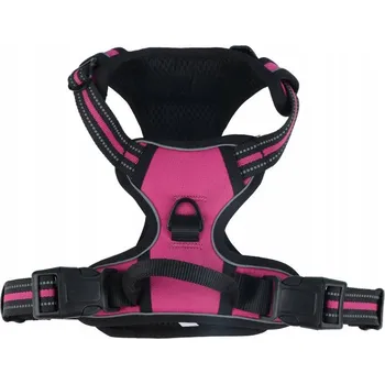 Postroj pro psa POSTROJE PRO PSA BEZ TLAČENÍ NASTAVITELNÉ PROCHÁZKOVÉ velikost S TMAVĚ RŮŽOVÁ