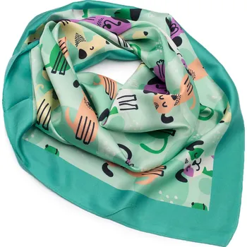 Šátek Šátek - zelený s pejsky