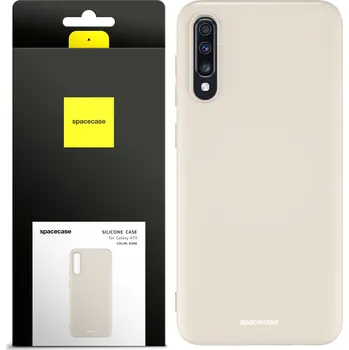 Pouzdro na mobilní telefon Zadní Kryt Spacecase pro Samsung Galaxy A70 béžový