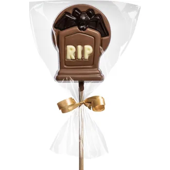 Čokoláda Čokoládové lízátko halloween - náhrobek