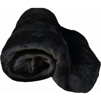 deka AKCE NA LISTOPAD 2025 ! MIKROPLYŠOVÁ DEKA 200x230 cm – ČERNÁ