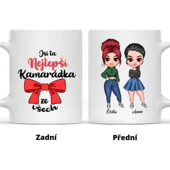 Hrnek - Nejlepší kamarádka Chibi - Jsi ta nejlepší kamarádka na světě Bílá