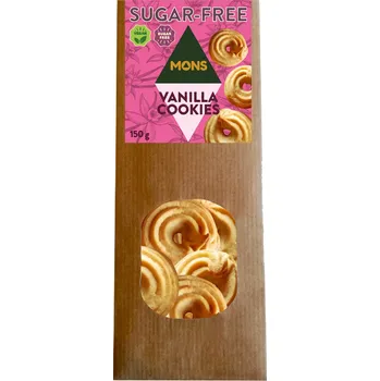 Cukrovinka MONS Vanilkové sušenky bez cukru 150 g