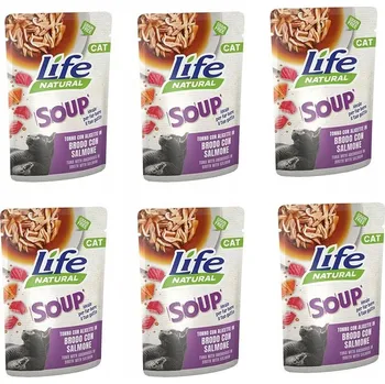 Krmivo pro kočku Life Cat Natural Polévka pro kočky Losos Tuňák Sardel 60g