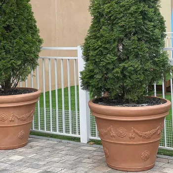 Květináč Květináč POT WITH FESTONE CF30 - Festone 30 Terakota