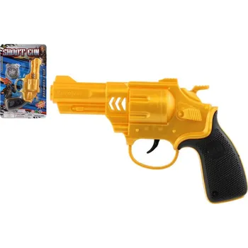 Dětská zbraň Pistole/revolver na setrvačník plast 18x12cm