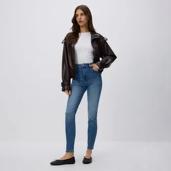 Reserved - Džíny s&nbsp;ošoupáním slim fit - modrá - 754FZ-50J - 754FZ-50J-40