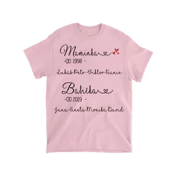 Tričko - Prvně maminka nyní babička 3 Tričko / Šedá / L