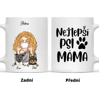 Hrnek - Nejlepší psí máma Růžová